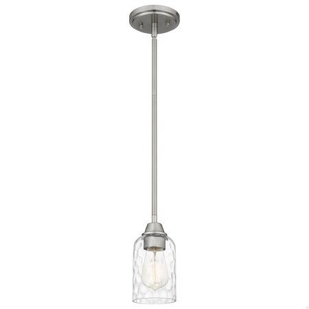 Quoizel Acacia 1-Light Brushed Nickel Mini Pendant ACA1504BN